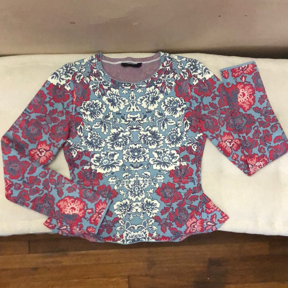 Bandage Long Sleeve Blouse (BCBG)